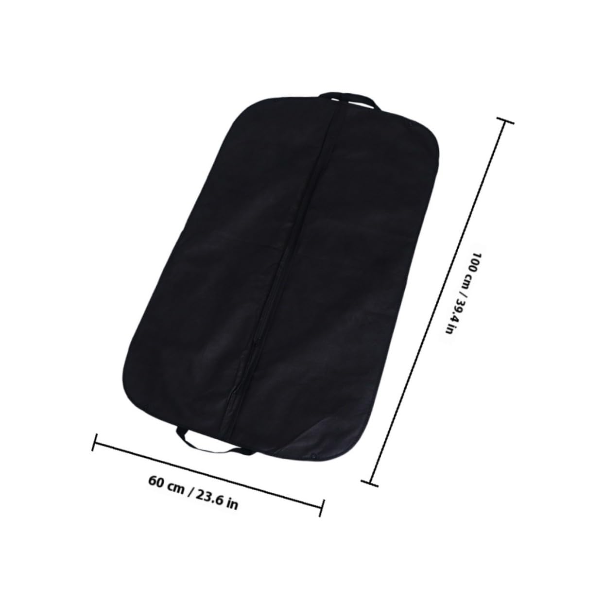 Fundas Protectoras para Ropa 5 Piezas de Tela No Tejida Negra | Colgar en Armario o Llevar de Viaje, Reutilizables, Plegables y Lavables, Formato Práctico de 5 Unidades