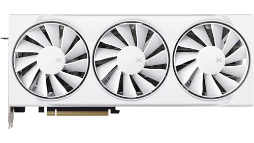 Image of XFX Swift AMD Radeon RX 9070XT Triple Fan White Gaming Edition with 16GB GDDR6 HDMI 3xDP, AMD RDNA 4 RX-97TSWF3W9