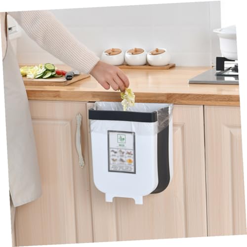 Caneca plegable para puerta de gabinete blanca rectangular miniatura 6