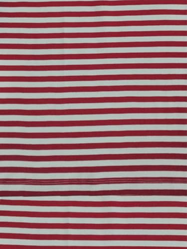 Image of NUEVOSDAMAS Red Striped Sleeveless Ribbed Bodycon Midi Dress