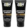 SLAM GentleMan Men's Sunscreen Lotion SPF 50 & Moisturizer – Face & Body Sunblock, Anti-Aging, Water-Resistant, Hawaii Act 104 Safe, Skincare for Men, Cologne Scented – 3 fl oz. each. Double pack.