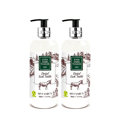 Doğal Eşek Sütlü Sıvı Sabun 500 ml, 2 Adet
