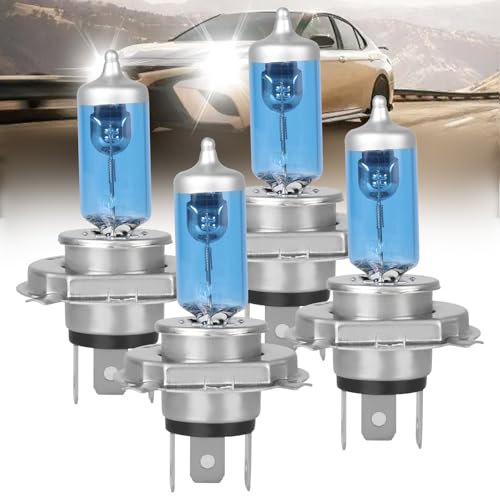 QUAYUB Fit for Toyota Camry 1997-1999 Halogen Headlight Bulbs,9003/H4 High Beam+9003/H4 Low Beam Halogen Headlight Bulbs Headlamp Replcement Bulb Kit,Plug and Play,Bright White,Pack of 4