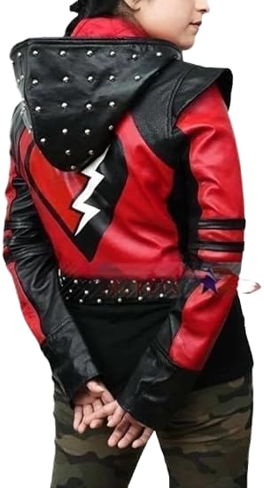 kids 4 The Rise of the Red Jacket, Rise of Red Jacket Girls, kylie Cantrel Red Studded Leather Jacket2