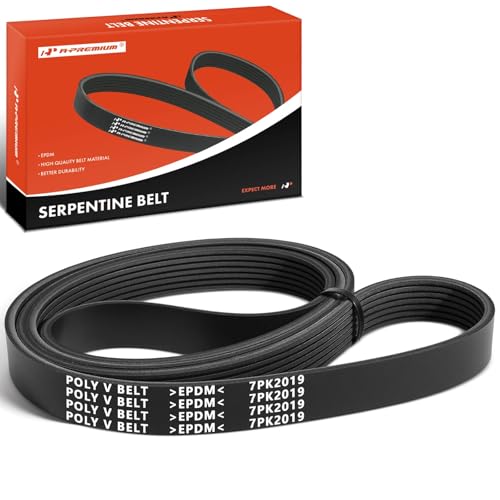 A-Premium Engine Serpentine Drive Belt Compatible with Infiniti Q50 Q60 2014-2015, QX50 2014-2017, G37 2008-2013, M37 2011-2013, QX70, Q70, FX37, FX50, Q40, EX37, Q70L & Nissan 370Z, 3.7L 5.0L
