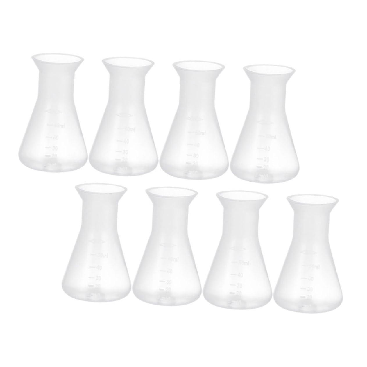 40 Piezas matraz de laboratorio matraz científico matraz de ciencia botella taperwear Frasco de plástico experimento matraz de plastico matraces cónicos de ciencia páginas