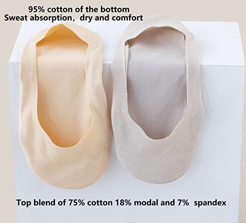 Vfm No Show Socks Women Ultra Low Cut Liner Non Slip Thin Socks For Flat Boat Heels 4Xnude Size 8-12 #TOP1