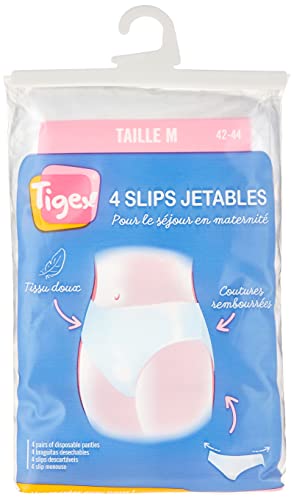 Tigex 3+1 Slips Jetables Blanc Taille L