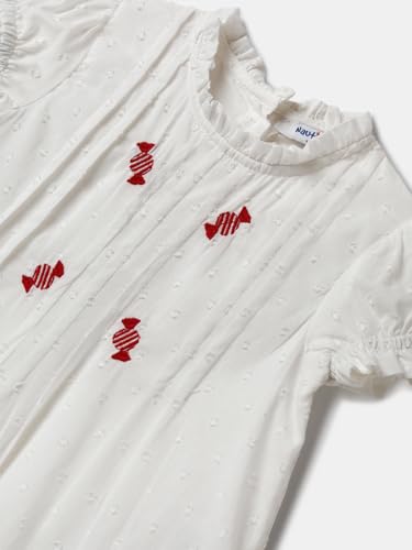 Image of Nautinati Baby Girls Printed Flutter Sleeve Top with Shorts Clothing Set | Age 0-3 Years