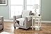 Home Fashion Designs Reversible Chair Protector. Furniture Protectors for Living Room with Secure Straps. Furniture Protectors for Kids, Dogs and Pets. (Chair, Chocolate/Flax)