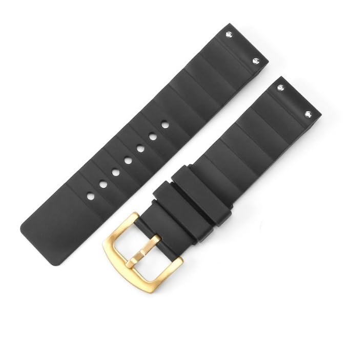 Bracelet luxe en caoutchouc pour montre Cartier Santos 100 Gold1