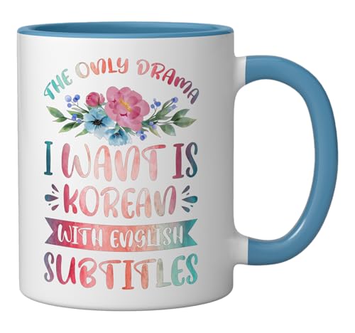 Taza de cerámica con diseño de drama coreano 11 oz miniatura 2