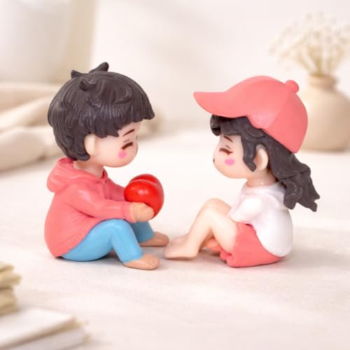 Image of CraftVatika Showpiece for Gift, Home Decor Items, Love Couple Miniature Showpiece Table Decoration Items, Birthday Valentine's Day Gift for Girlfriend Boyfriend Husband Wife
