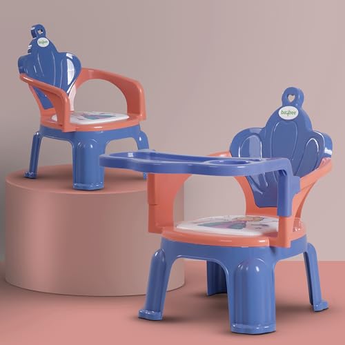 Image of Baybee Booster Chair for Kids (Blue & Pink)
