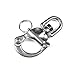 Mxeol Swivel Eye Snap Shackle Quick Release Bail Rigging Sailing Boat Marine Stainless Steel Clip Pair (2-3/4