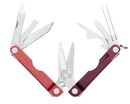 Image of LEATHERMAN, Micra, Keychain Multi-tool with Grooming Tools, Mini Pocketknife for Everyday Carry (EDC), Hobbies & Outdoors, Built in the USA, Mulled Wine
