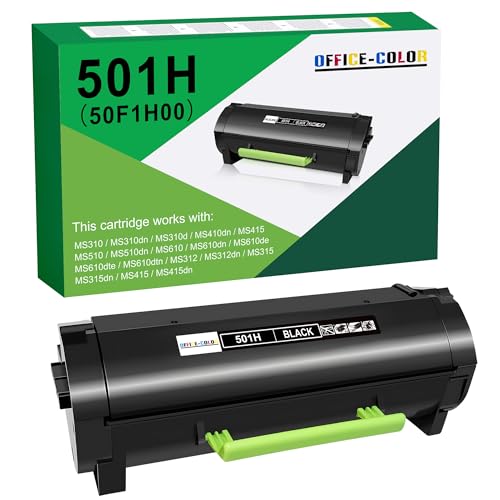 Image of 501H 50F1H00 Toner Cartridge Replacement for Lexmark MS312 MS410 MS510 | Compatible for Lexmark MS310dn MS312 MS312dn MS410dn MS510dn MS610dn MS315dn MS415dn Printer Toner