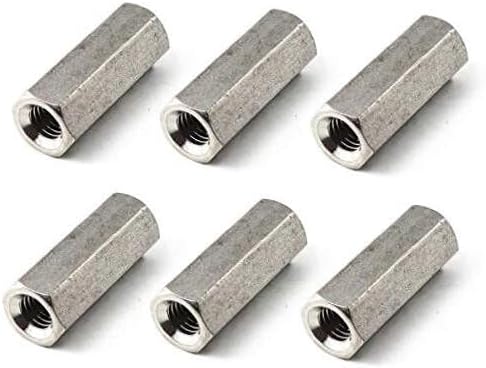 Long Hex Coupling Nut 304 Stainless Steel Round Rod Coupling Nut M10x17x40