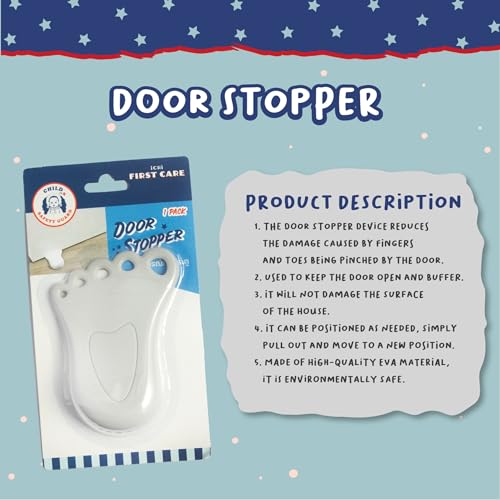 Image of Keep The Door Guard Open, Help Cushion The Door, clamp The Door. Prevent Door Clamping Fingers and Toes. for Children and Adults Easy to use for Safety Reasons.