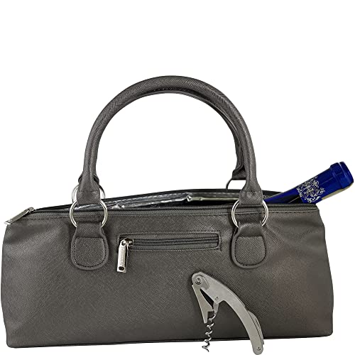 Primeware Birmingham Wine Clutch, Gray