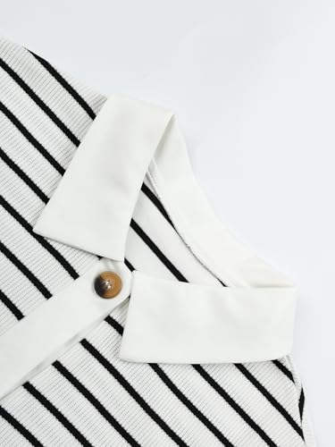 Image of Women's Striped Cardigan Sweaters Long Sleeve Knit Lightweight Cardigan Fall Outfits Clothes Fashion Trendy
