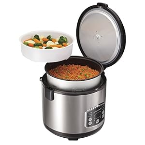 Hamilton Beach Rice & Hot Cereal Cooker, 10-Cups uncooked resulting in 20-Cups (Cooked), 37541 Hamilton Beach Rice Hot Cereal Cooker 10 Cups uncooked resulting in 20 Cups Cooked 37541