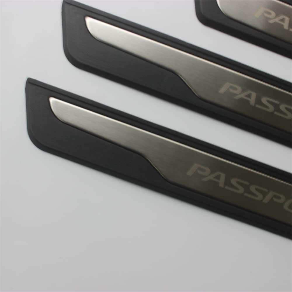 OLIKE for Honda Passport 2019-2022 Stainless Steel Door Sill Scuff Plate Guard Sills Protector Trim