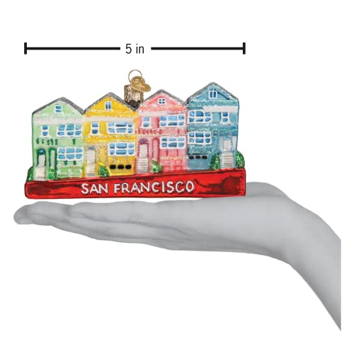 Old World Christmas San Francisco Damen-Ornament, Glas, geblasen, für Weihnachtsbaum – Ansicht 4