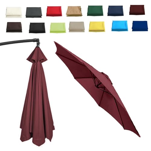 Funda impermeable de repuesto para sombrilla de 6.5 pies, se adapta a sombrillas de patio de 6/8 varillas, resistente a los rayos UV, toldo para jardín/patio, protección duradera para exteriores