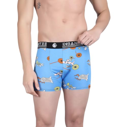 Image of Men's Nylon Stretch Printed Trunk | Ultra-Soft, Breathable Innerwear for Men | Stylish & Supportive Fit