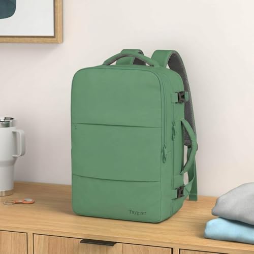 Image of Taygeer Travel Backpack for Women, TSA Carry On Backpack with Shoe Pouch | 15.6 inch Laptop Back Pack Flight Approved with Water Bottle Pocket, College Gym Bag Casual Daypack for Weekender Business Hiking