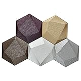 Art3dwallpanels Faux Leather Tiles 3D Wall Panels Hexagonal Mosaic Wall Tiles (20 Pack)