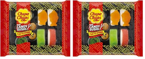 Chupa Chups Meals, Golosinas de Formas y Sabores Variados, Candy Sushi de 100 gr. (Paquete de 2)