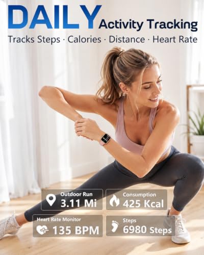 Image of MorePro Fitness Tracker with 24 /7 Heart Rate & Blood Pressure Monitor, Blood Oxygen & Sleep Tracker, Smart Watch with Step Calorie Counter, IP68 Waterproof Activity Tracker for Women Men Android iOS
