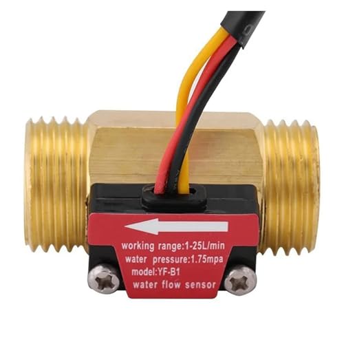 Sensor de flujo de agua YF-B1 G1/2 interruptor de latón 1-25L/min 4