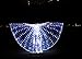 Dance Fairy Belly Dance LED Isis Wings with Stick(White)