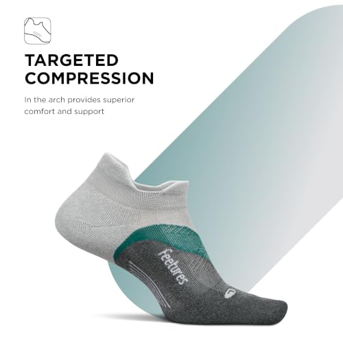Image of Feetures Elite Light Cushion No Show Tab Sock Wave