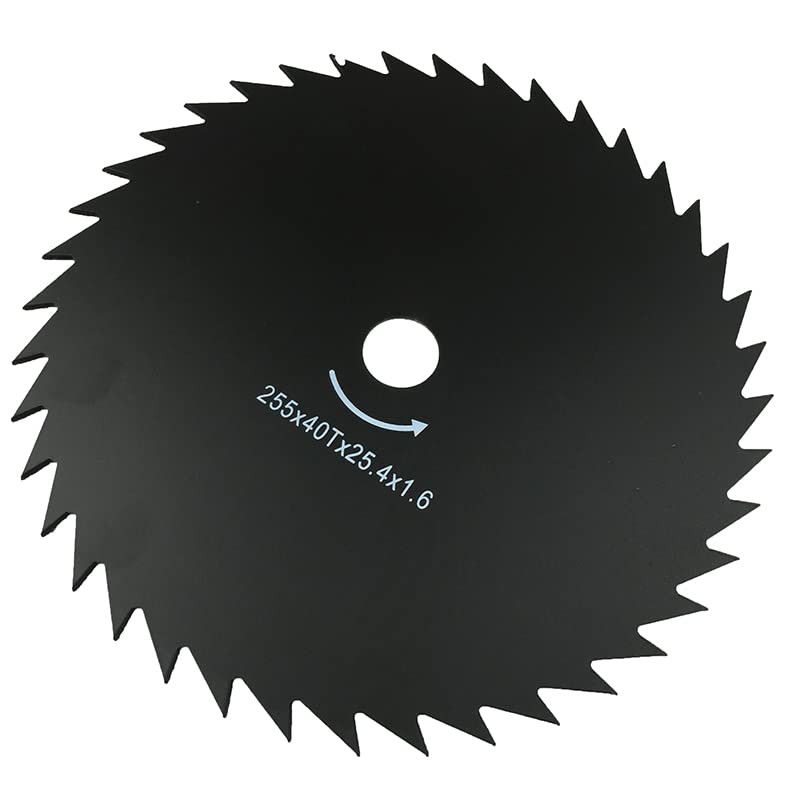 40T Heavy Duty Black Iron Wood and Grass Cutting Blade: Versatile Brush Cutter and Lawn Mower Accessory" (B0BVMZ7VSD) Amazon Price History, Amazon Price Tracker
