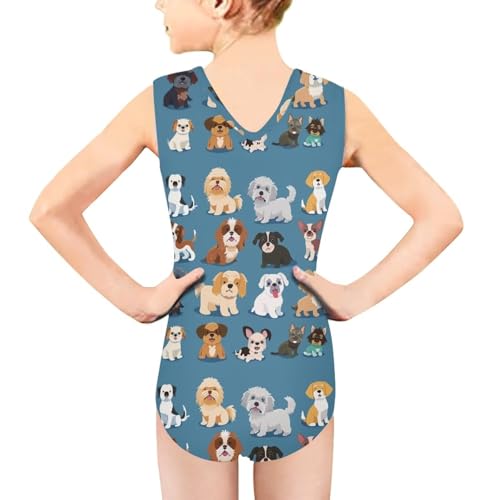 Image of Xpyiqun Bathing Suits for Girls 3-14 Kids Summer One Piece Swimwear Beach Sport Sleeveless Swimsuits Athletic