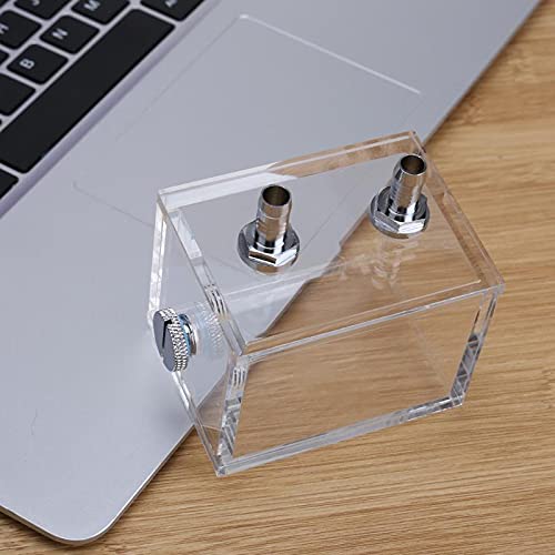 Lysee 3D Printer Parts & Accessories - 200Ml G1/4 Thread Port Acrylic Pc Water Cooling Tank for Computer Pc Water Cooling System with Tube Connector Water Block - (Color: Clear)