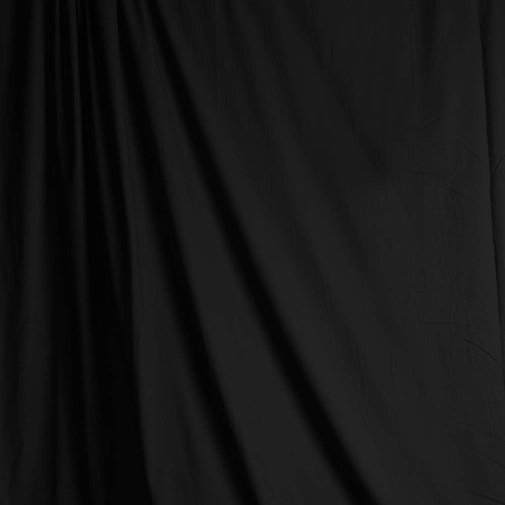 Savage Solid Muslin Background - Black, 10' W x 12' H