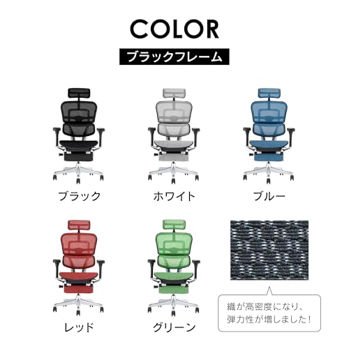 エルゴヒューマン(Ergohuman) エルゴヒューマン2(Ergohuman2) オフィスチェア EHP2-LPL-DR-BF-BK(PU) の商品画像 5