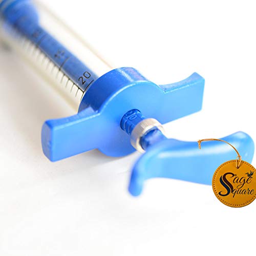 Sage Square Adjustable Hand Feeding Syringe for Birds, Puppy, Kitten, Dog, Cat, Hamster (30 ml) (1 Piece) 1