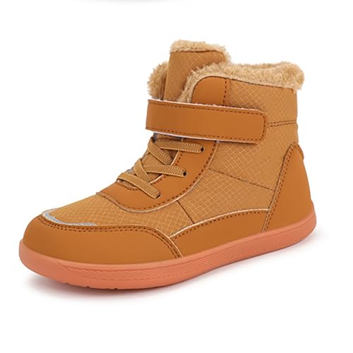 IWIHMIV Boys' Boots Girl Snow Boots Toddler Girls Winter Boots Boys' Snow Boots Cotton Shoes Outdoor Warm Winter Boots2