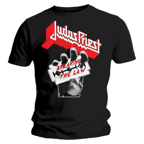 Rock Off officially licensed products Judas Priest Breaking The Law T Shirt Size L