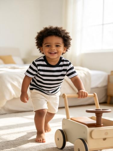 Image of Magic Park 6M-14Y Kid Striped T-Shirt Boys Cotton Tee Basic Top