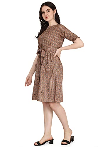 Image of GRECIILOOKS Women's A-Line Rayon Mini Dress