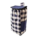 Wansiman Bolsas De Repuesto para Carritos,Bolsa Respaldo para Carrito Compra,Bolsa De Compras De Repuesto PortáTil,Facilita Cerrar Y Asegurar Sus ArtíCulos En El Interior,para Carrito Plegable