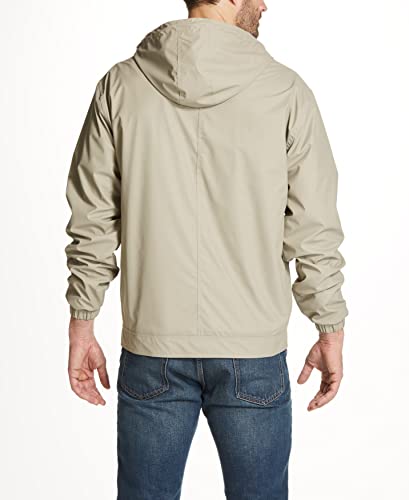 Image of Weatherproof Vintage Mens Lightweight Waterproof Coated Hooded Rain Jacket- Light Windbreaker Raincoat for Men- Rain Slicker
