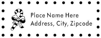 for Trodat 4915 Business Address with Candy Cane Self-Inking Rubber Stamp